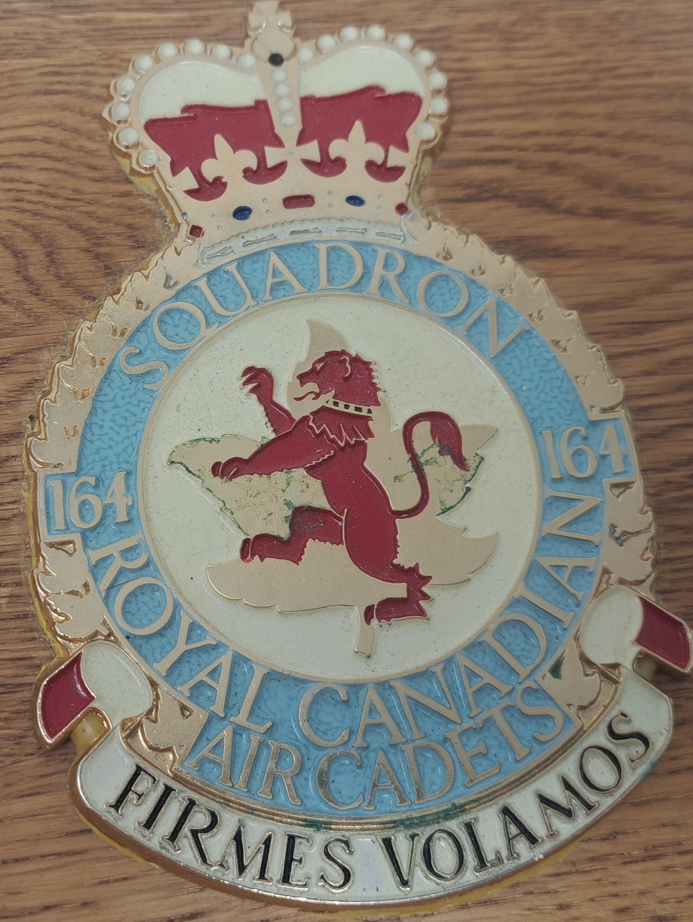 Royal Canadian Air Cadets Squadron 164 Vintage Wood Plaque Armed Forces Military - Picture 2 of 7